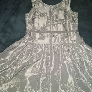 Silver girls dress.